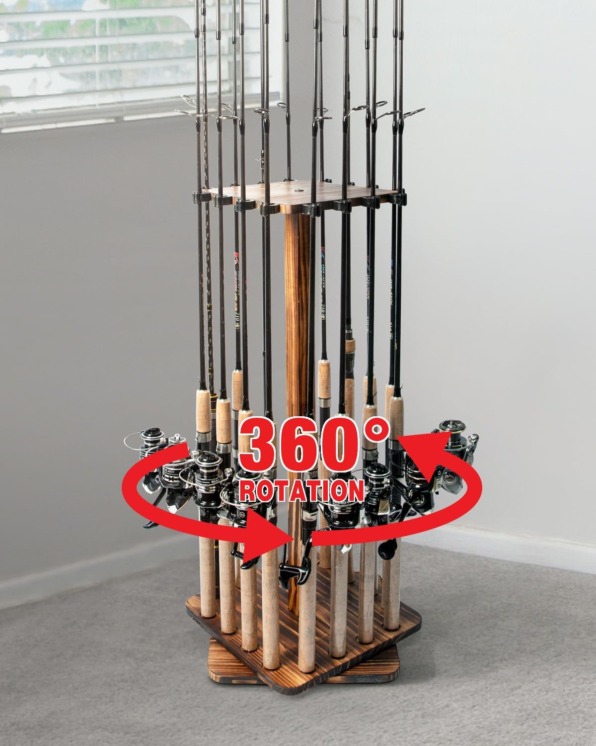 Fishing Equipment Hanger - Pemegang joran pancing untuk garasi 360