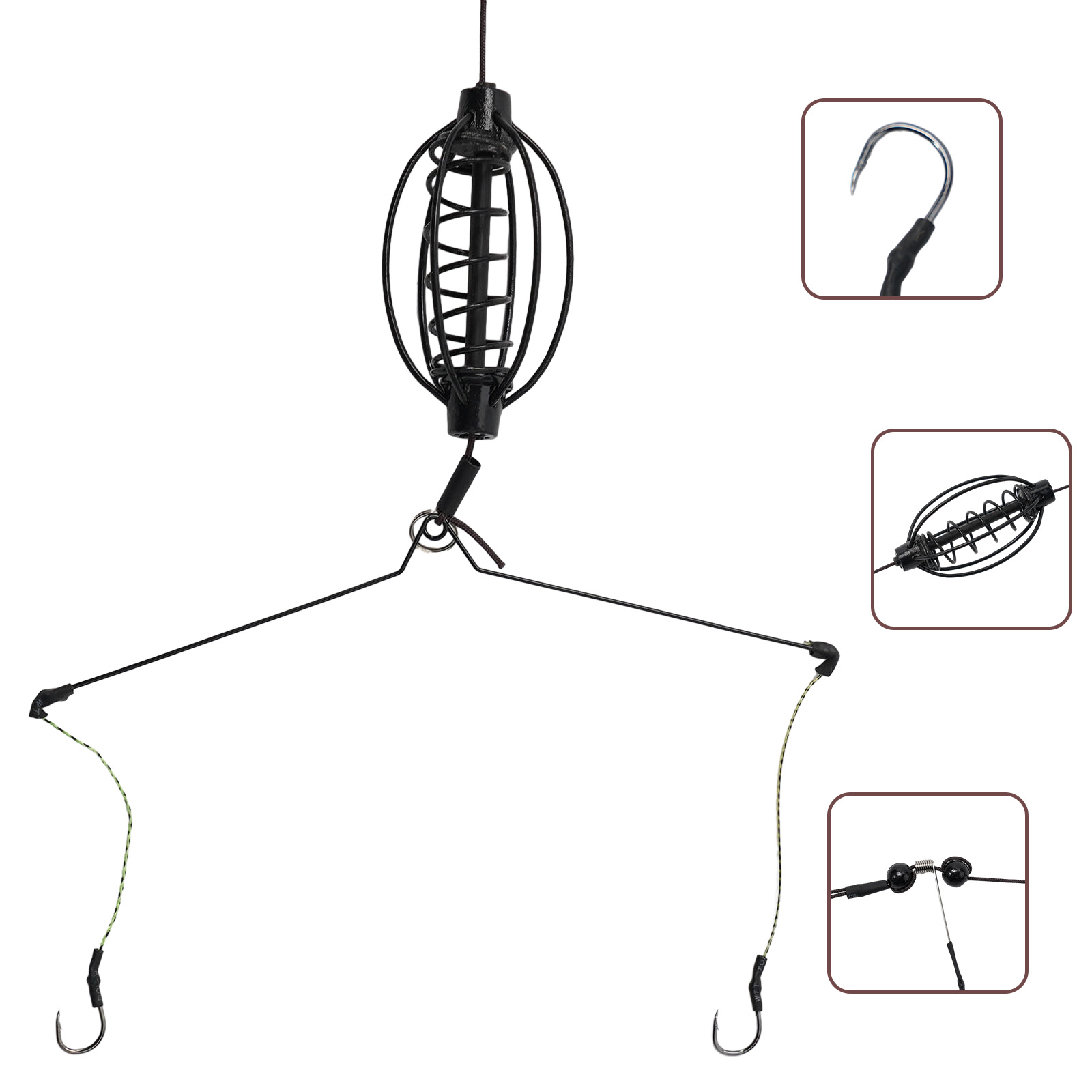 1x Alat Pemberi Umpan Ikan Mas - Braided Fishing Line ulasan dan harga