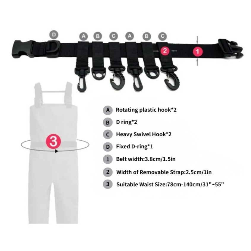 1 Buah Sabuk Pinggang Pancing  - Fishing Equipment Hanger ulasan dan harga