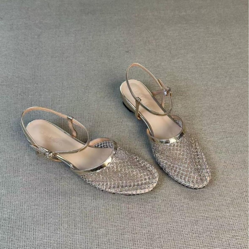 Sandal Wanita Model Baotou Ber - Fishing Net ulasan dan harga