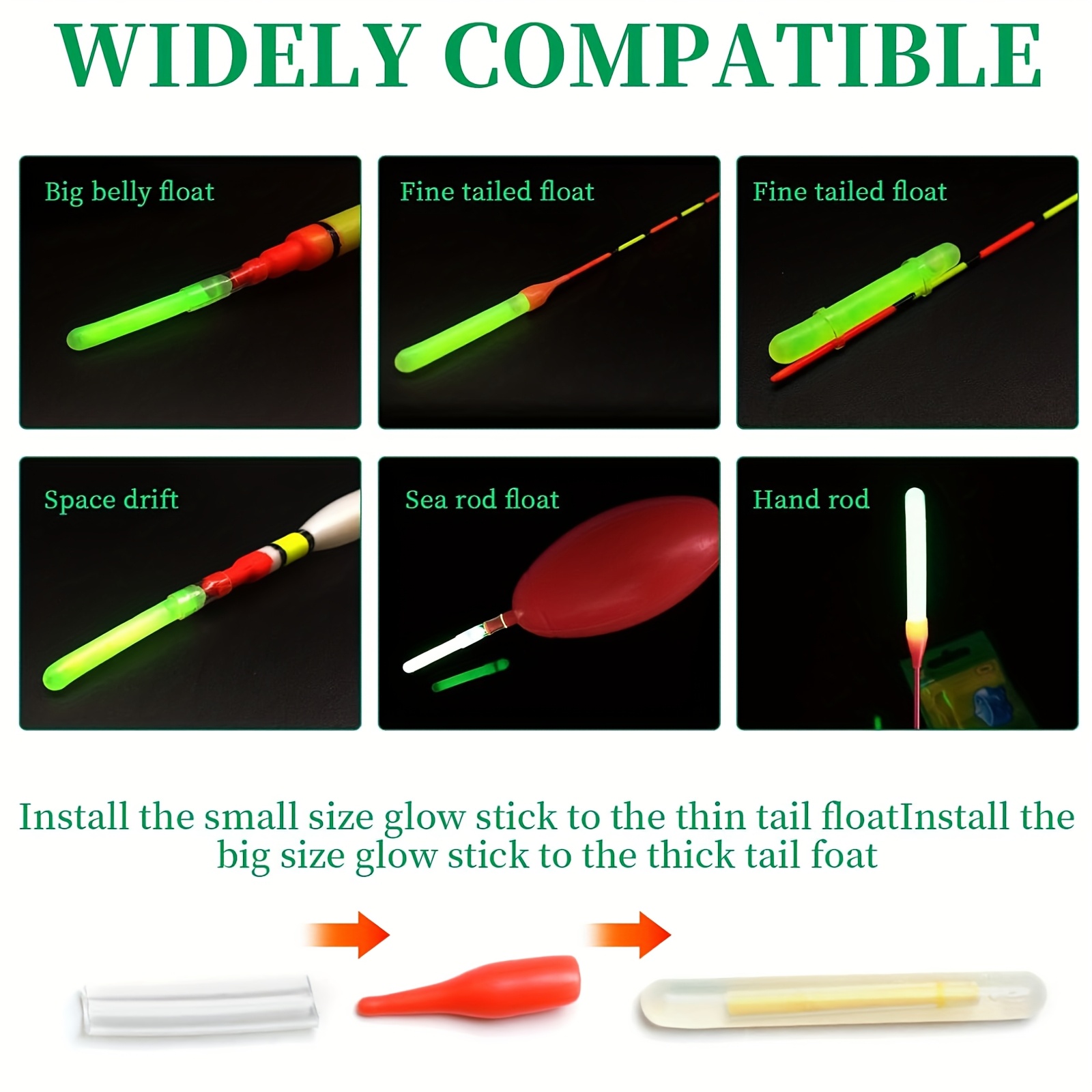 100 Buah Set Tongkat Cahaya Pa - Night Float Fishing ulasan dan harga